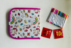 Premium Quality Kids Erasable Doodle Book - 12 MARKERS AND WIPE