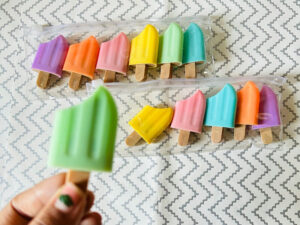 Ice Cream Stick Popsicle Shape Highlighters Set Of 6 Pastel Shades