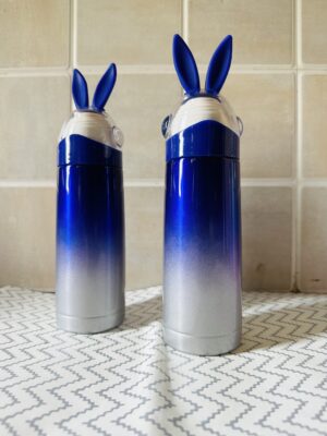 Water Bottle Rabbit Ear Insulated Bottle / Stainless Steel Bottle / Rabbit Shape Vacuum Flask for Kids, Thermal Vacuum Cup 350 ML