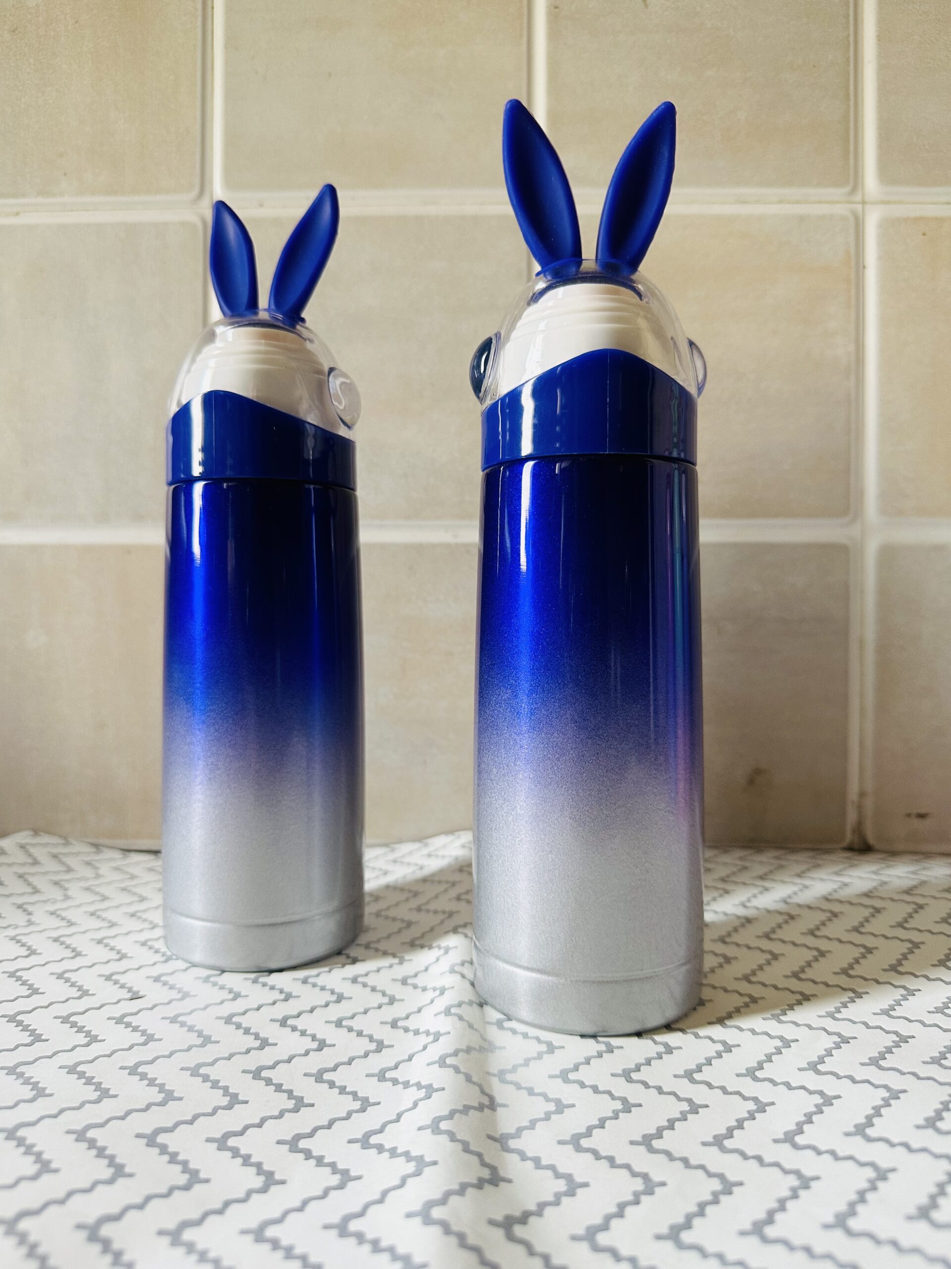 Water Bottle Rabbit Ear Insulated Bottle / Stainless Steel Bottle / Rabbit Shape Vacuum Flask for Kids, Thermal Vacuum Cup 350 ML